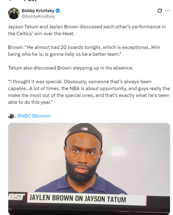 塔图姆复出首战高效三双引领凯尔特人大胜热火